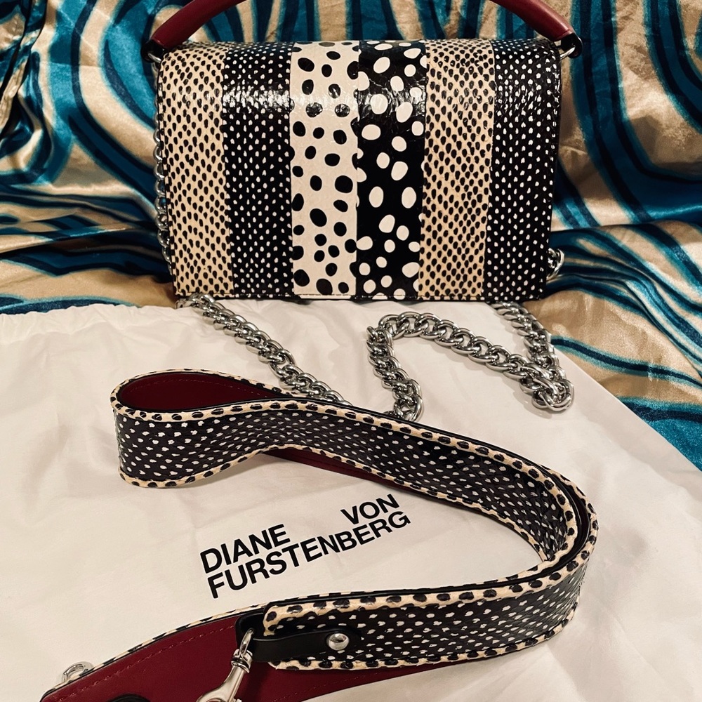 NWT DVF Diane Von Furstenberg leather handbag
